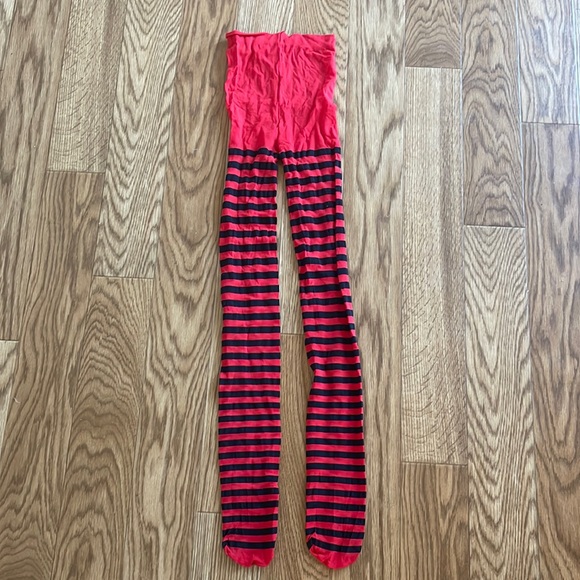 Accessories - OSFM New Black & Red stripped tights. Unused
